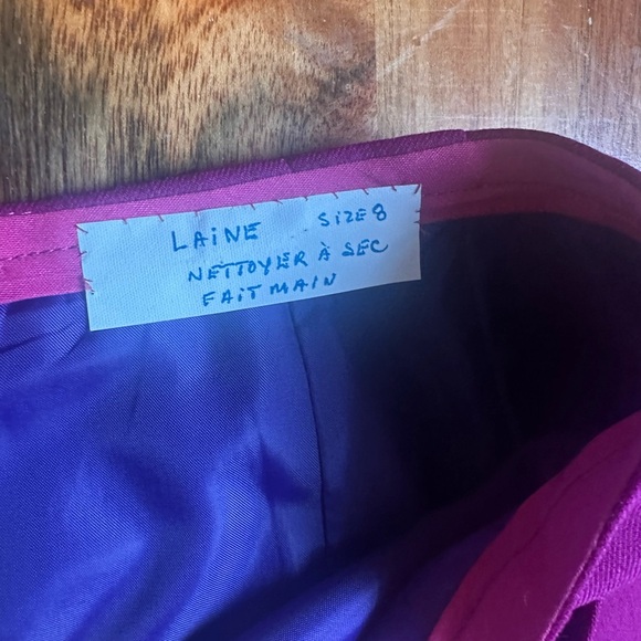 Handmade in Montreal, wool lined skirt Sz 8 - Picture 6 of 8